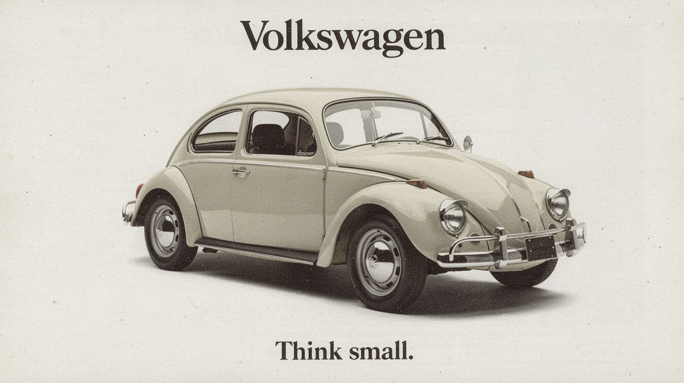 old volkswagen beetle ad